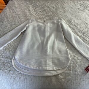 MERONA White sweater with back zipper